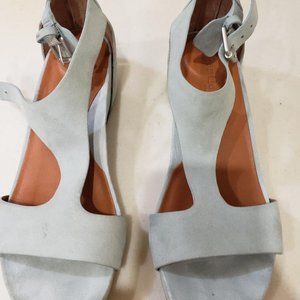 Gentle Souls by Kenneth Cole Women's Gisele Slide Wedge Sandal Size 9.5 Pale Blu